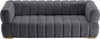 Gwen Grey Velvet Sofa