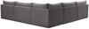 Jacob Grey Velvet Modular Sectional