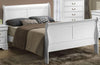 Galaxy Home Louis Phillipe Queen Sleigh Bed in White GHF-808857702258