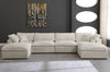 Cozy Cream Velvet Cloud Modular Sectional