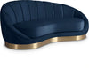 Shelly Navy Velvet Chaise