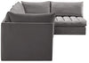 Jacob Grey Velvet Modular Sectional