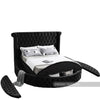 Luxus Black Velvet Queen Bed (3 Boxes)