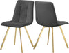 Annie Grey Velvet Dining Chair