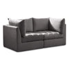 Jacob Grey Velvet Modular Sofa