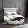 Luxus Cream Velvet Full Bed (3 Boxes)