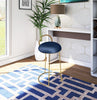 Ring Navy Velvet Counter Stool