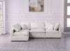 Plush Cream Velvet Standard Cloud Modular Sectional