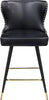 Hendrix Black Faux Leather Counter/Bar Stool
