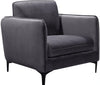 Poppy Grey Velvet Chair