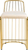Gio Cream Velvet Stool