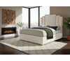 Hugo Cream Velvet Queen Bed