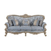 Royale Sofa in Blue and Champagne