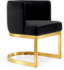 Gianna Black Velvet Dining Chair