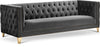 Michelle Grey Velvet Sofa