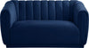 Dixie Navy Velvet Loveseat
