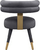 Fitzroy Grey Velvet Dining Chair