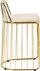 Gio Cream Velvet Stool