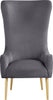 Alexander Grey Velvet Accent Chair