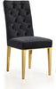 Capri Black Velvet Dining Chair