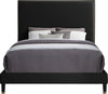 Harlie Black Velvet Full Bed