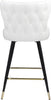 Hendrix White Faux Leather Counter/Bar Stool