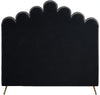 Lily Grey Velvet Full Bed