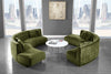 Kenzi Olive Velvet 2pc. Sectional