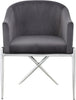 Xavier Grey Velvet Dining Chair