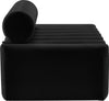 Melody Black Velvet Loveseat