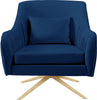 Paloma Navy Velvet Accent Chair