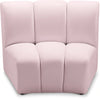 Infinity Pink Velvet Modular Chair