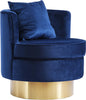 Kendra Navy Velvet Accent Chair