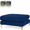 Julia Navy Velvet Modular Ottoman