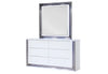 Ylime Smooth White Mirror with LED