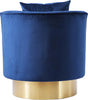 Kendra Navy Velvet Accent Chair