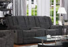 Galaxy Home Chicago Reclining Loveseat in Gray GHF-808857585141