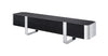 Leknes TV Stand Black w/ Silver Frame
