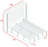 Ashton Navy Linen King Bed