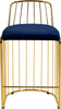 Gio Navy Velvet Stool