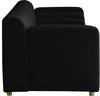 Naya Black Velvet Sofa