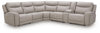 Gravier Power Reclining Sectional with Storage Console
