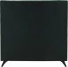 Elly Green Velvet Queen Bed