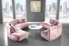 Kenzi Pink Velvet 2pc. Sectional