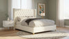 Soho White Bonded Leather Full Bed
