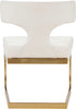 Alexandra White Faux Leather Dining Chair
