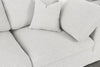 Serene Cream Linen Fabric Deluxe Cloud Modular Sofa