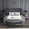 Luxus Grey Velvet Queen Bed (3 Boxes)