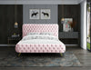 Delano Pink Velvet Queen Bed