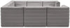Quincy Grey Velvet Modular Sectional